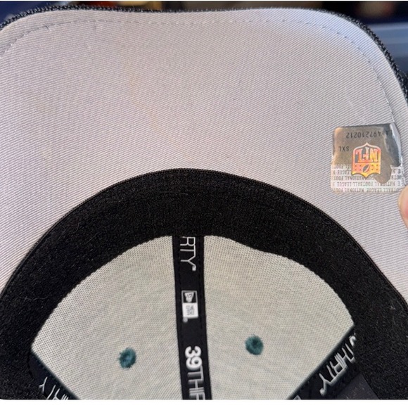 Philadelphia Eagles New Era 39THIRTY NFL Cap Hat Teal‎ Sm/M - Picture 5 of 6